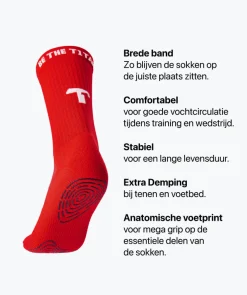 T1TAN Grip Socks - rood- Sokken