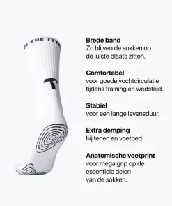 T1TAN Grip Socks - wit- Sokken