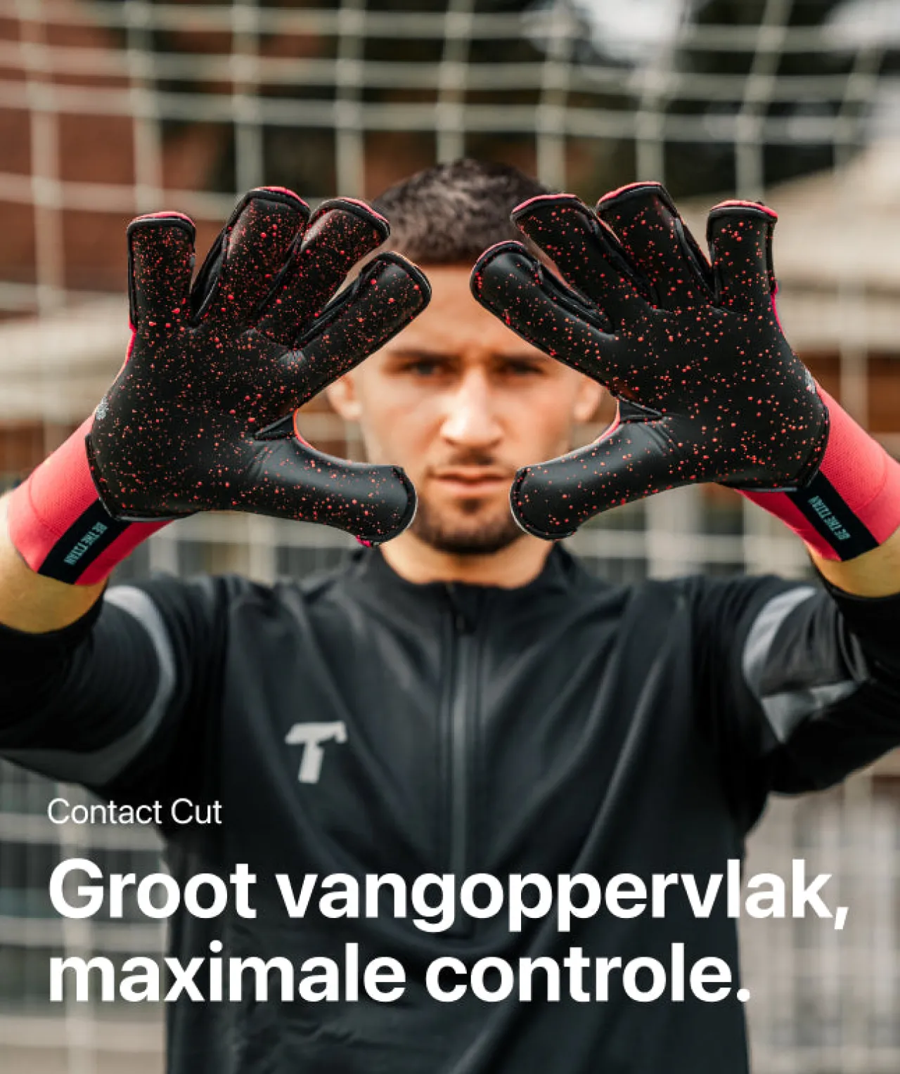 T1TAN Rebel 2.0 Solar Red- Rebel Collectie|Keepershandschoenen Voor Kinderen