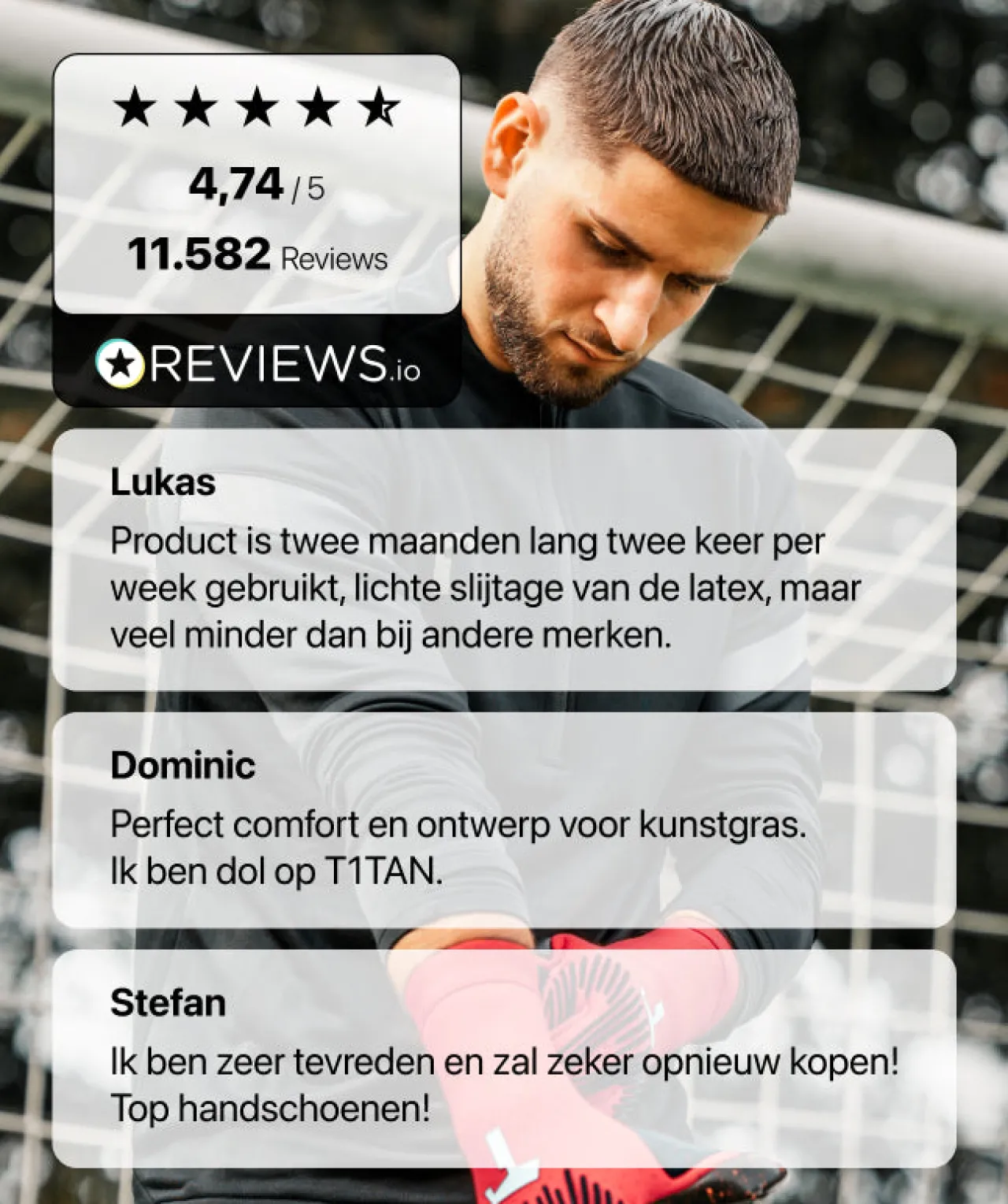 T1TAN Rebel 2.0 Solar Red- Rebel Collectie|Keepershandschoenen Voor Kinderen